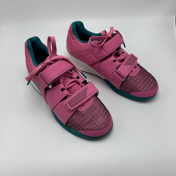 Reebok Legacy Lifter Flexweave Sneaker Women’s Size 8 Pink Teal Weightlifting - Picture 2 of 12